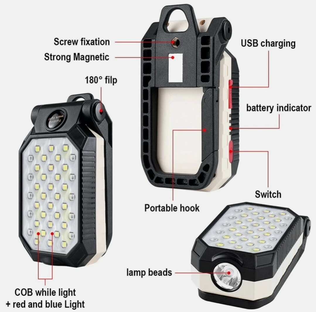 چراغ قوه کمپینگ مدل W599B